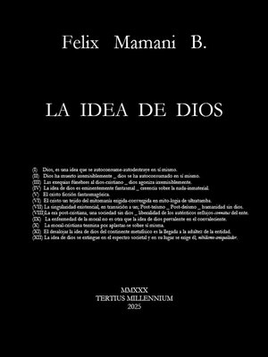 cover image of La Idea de Dios